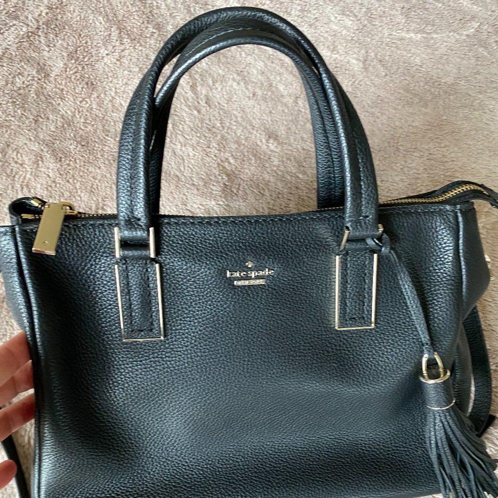 Kate Spade Large Satchel with shoulder strap & dust cover bag
